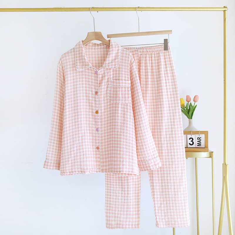 Pastel Gingham - 100% Cotton Pyjamas 2