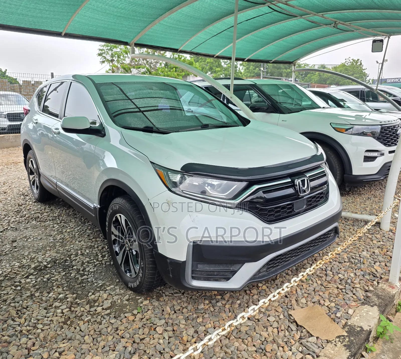 Honda CR-V EX 2021 White thumbnail 2