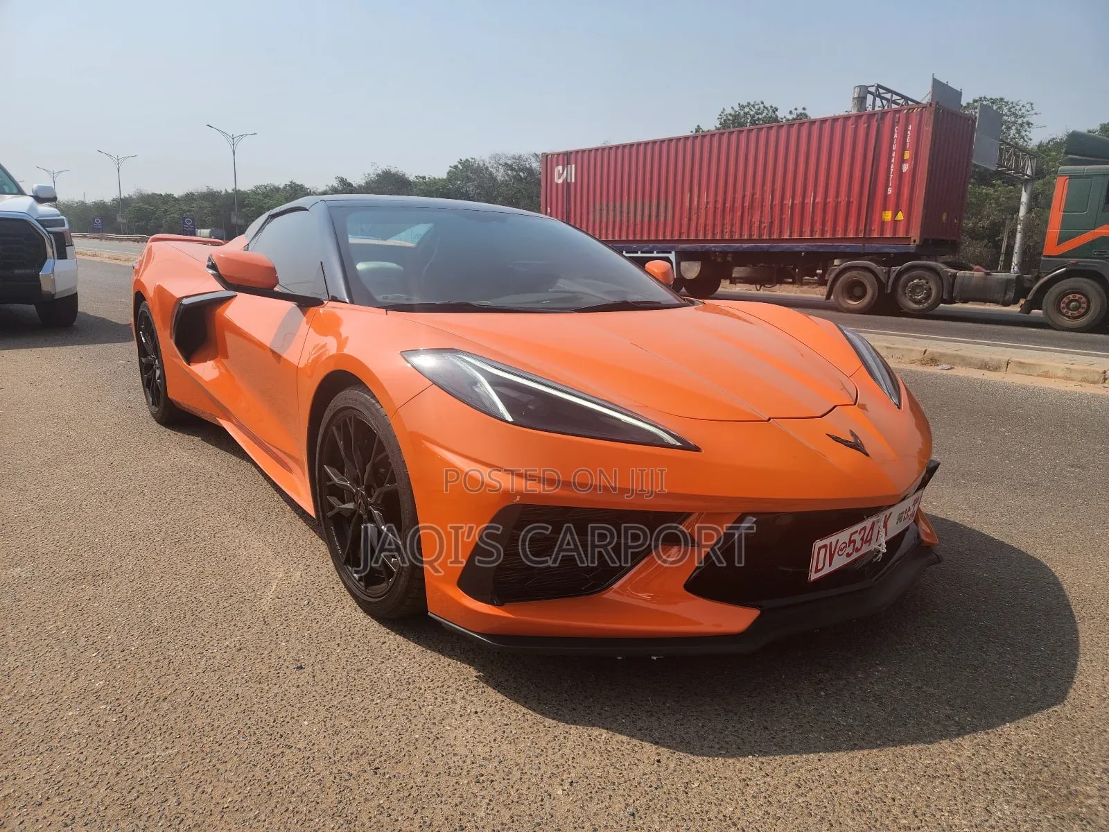 C8 Chevrolet Corvette Stingray 2023 Orange - Image 1