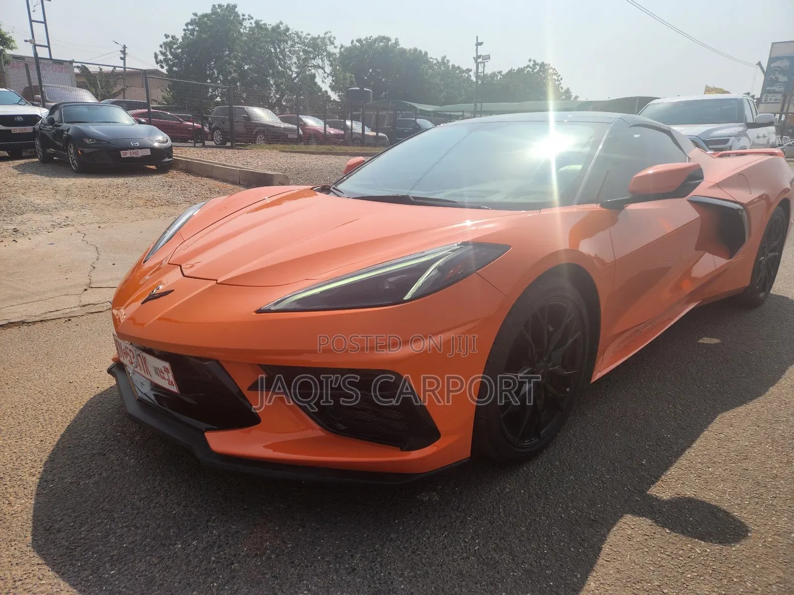 C8 Chevrolet Corvette Stingray 2023 Orange thumbnail 2
