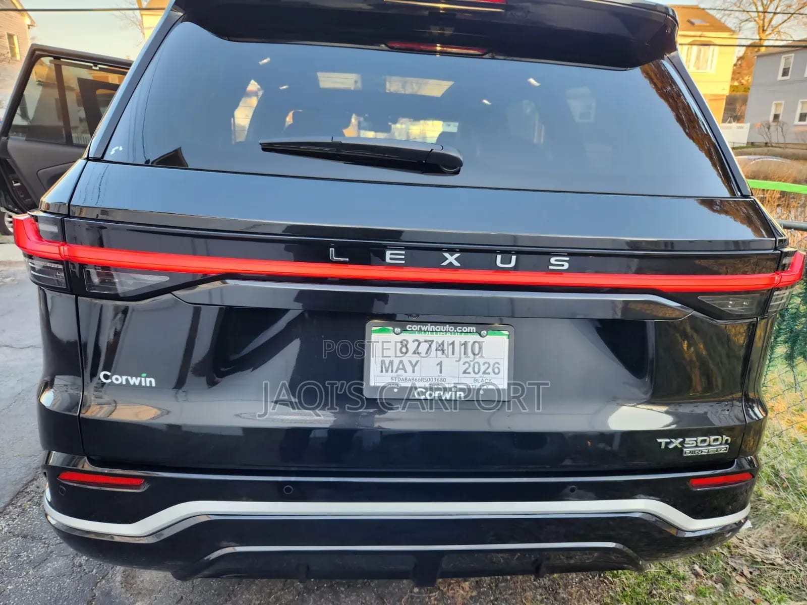 Lexus TX TX 500h AWD 2024 Matt Black thumbnail 6