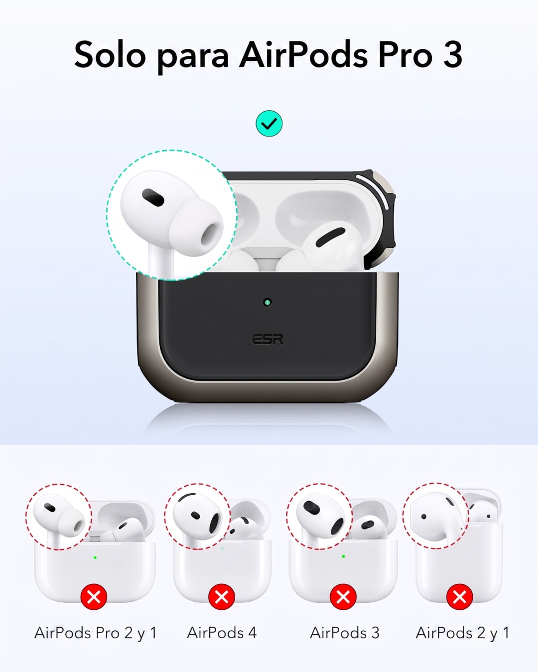 Estuche ESR Orbit MagSafe con Correa para AirPods 2