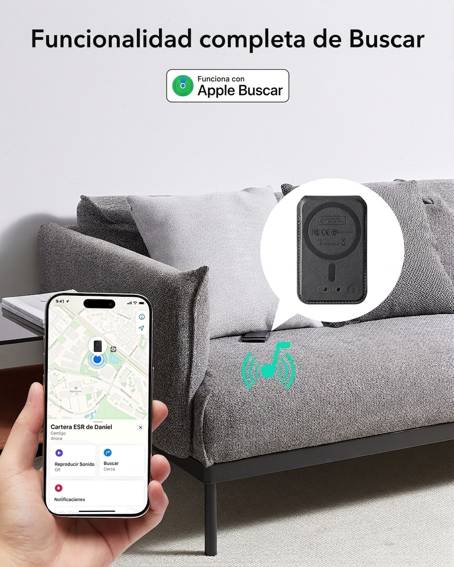 Billetera Magnética ESR Geo con Soporte MagSafe y Find My 2