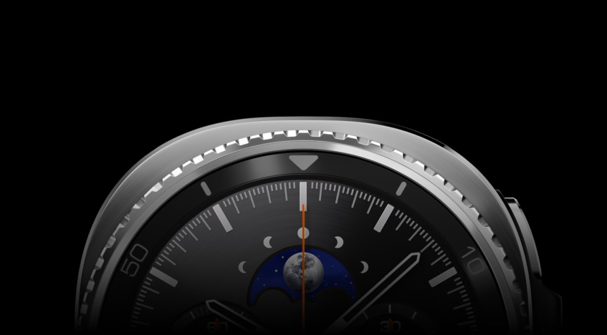 Primer plano del bisel giratorio del Galaxy Watch8 Classic