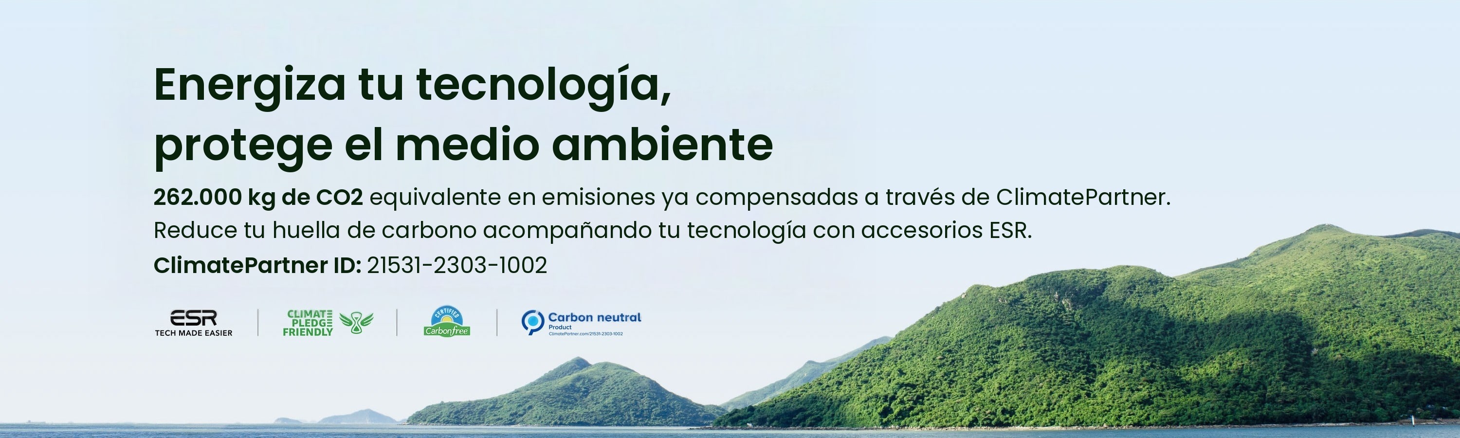 Energiza tu tecnología, protege el medio ambiente — ESR