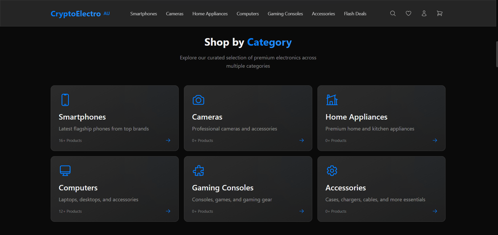 CryptoElectro AU, Marketplace Électronique avec Paiements Crypto / CB