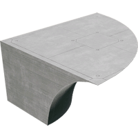 Inverted Outer Corner Quarter Pipe