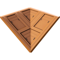 Tilted Concave Wall (4 m)