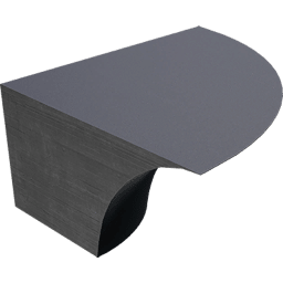 Inverted Outer Corner Quarter Pipe