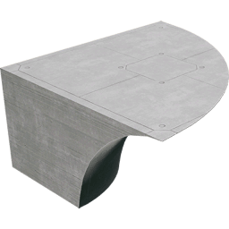 Inverted Outer Corner Quarter Pipe