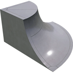 Outer Corner Quarter Pipe