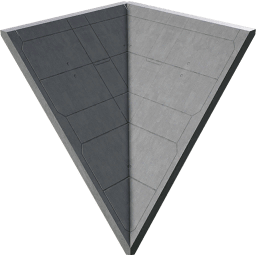 Tilted Concave Wall (8 m)