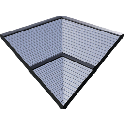 Tilted Concave Wall (4 m)