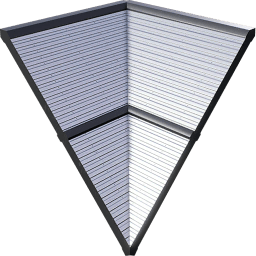 Tilted Concave Wall (8 m)