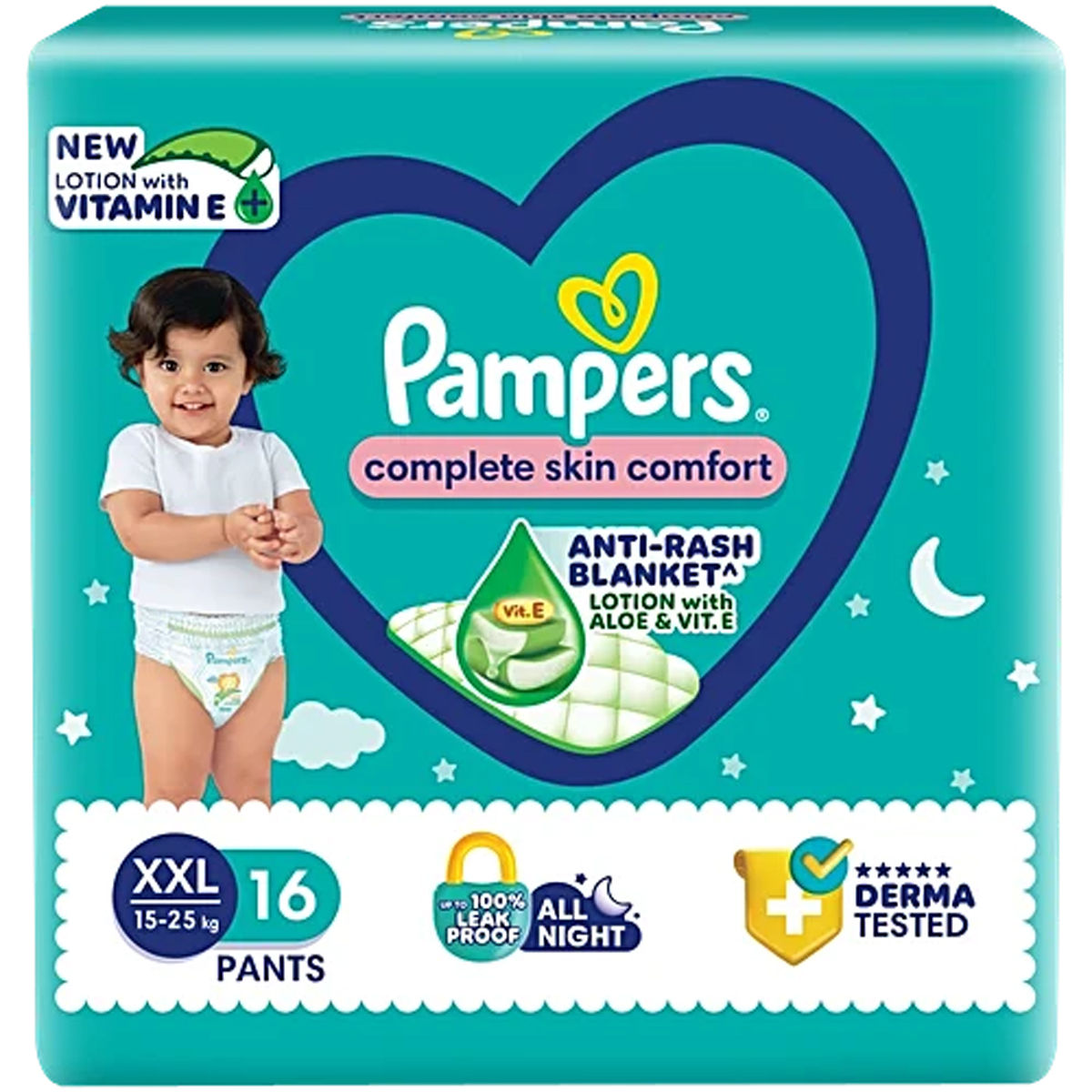 Pampers Complete Skin Comfort Diaper Pants XXL, 16 Count
