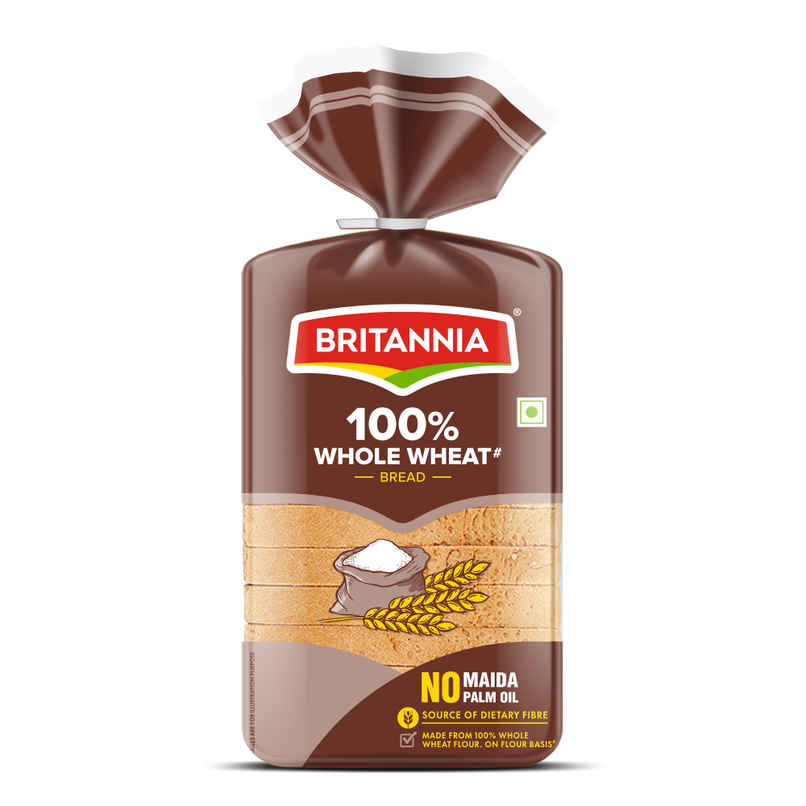 Britannia 100% Whole Wheat Bread (No Maida)