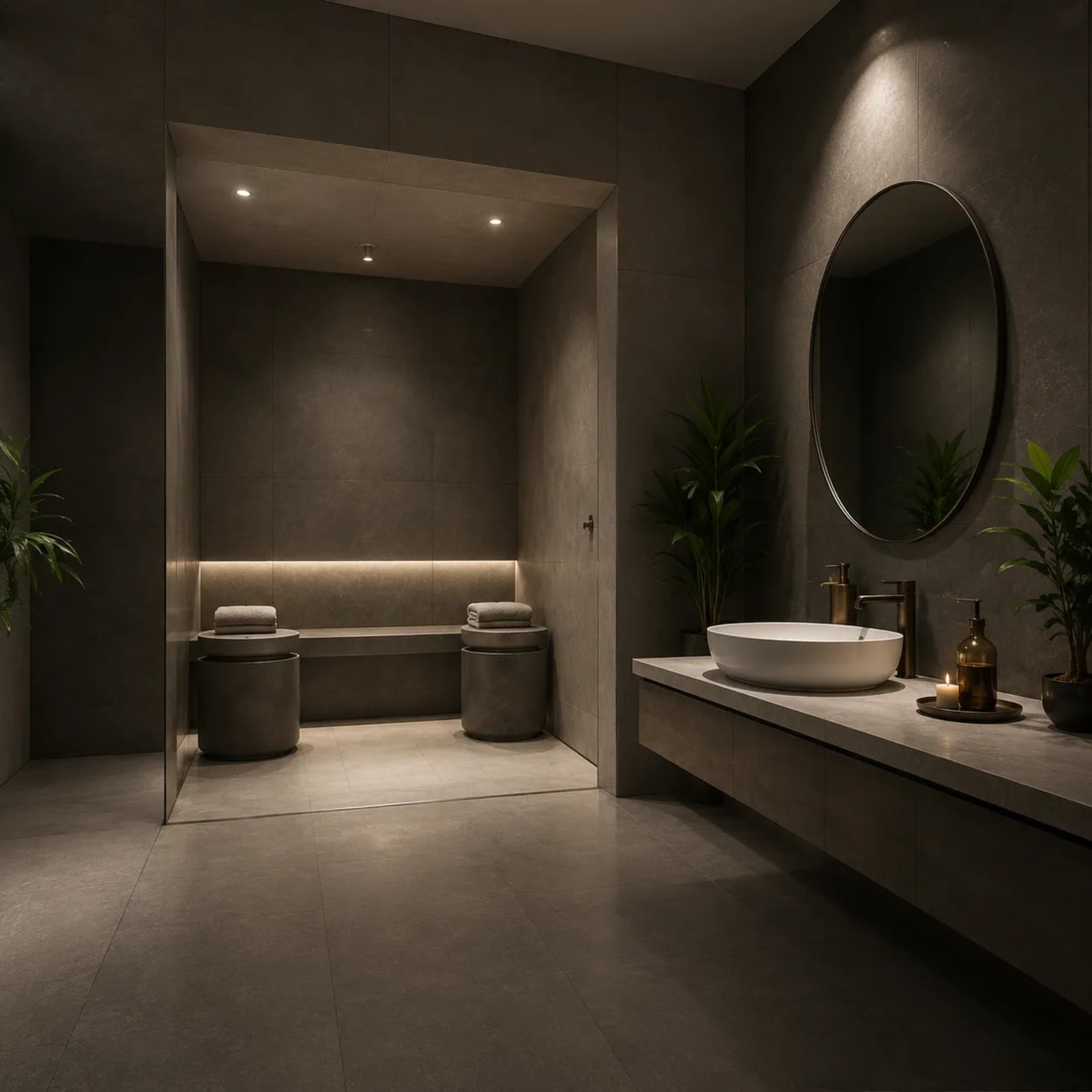 Steam Therapy Room Setup