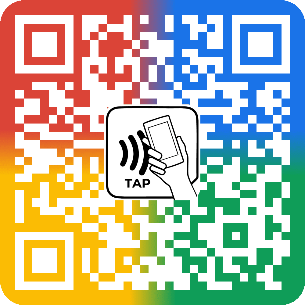 Forkast QR and NFC tap interaction graphic