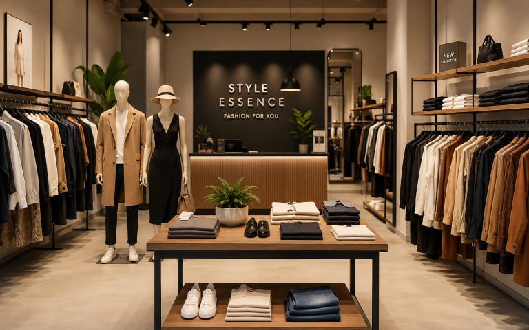 Fashion stores storefront example