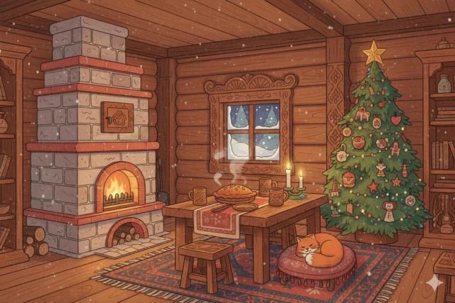 Новогодний дом и уют 🥧🐈