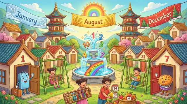 Освой цифры, месяцы, дни недели