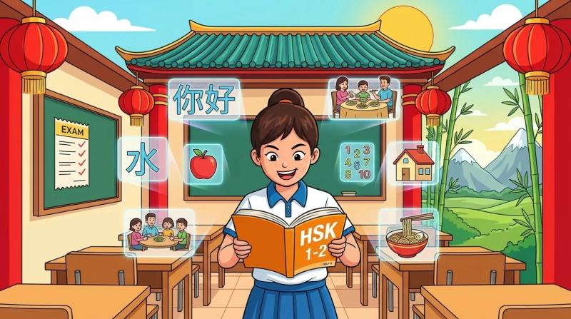 Лексика HSK 1-2 для экзамена