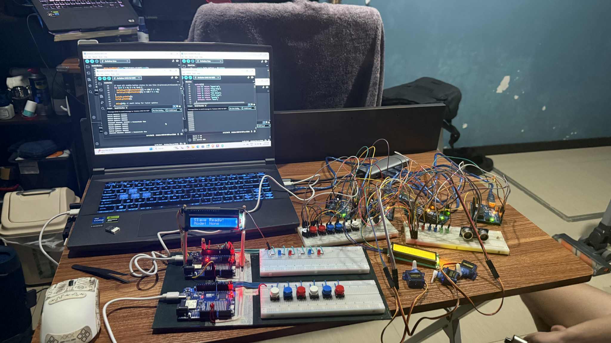 Making of UART SPA I2C Connection of Arduino MCU