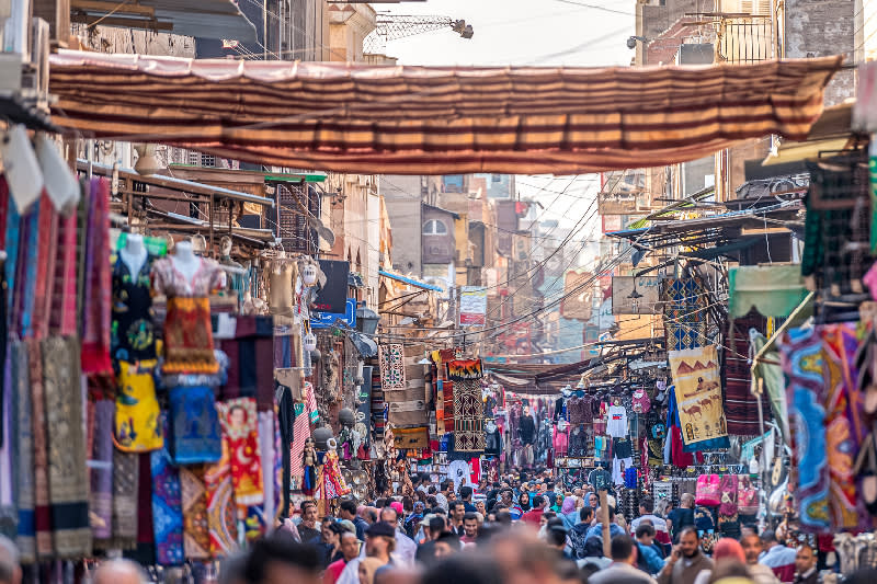 un Mercado Tradicional en Egipto