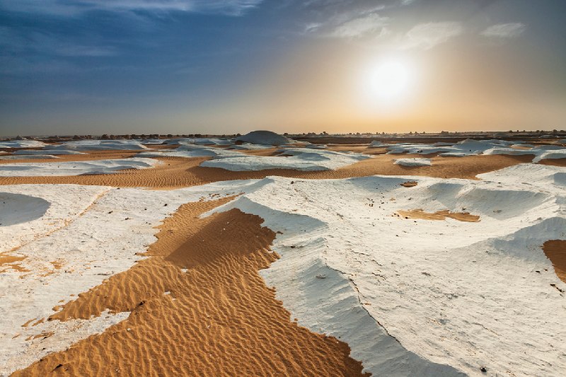 el Desierto Blanco en Egipto