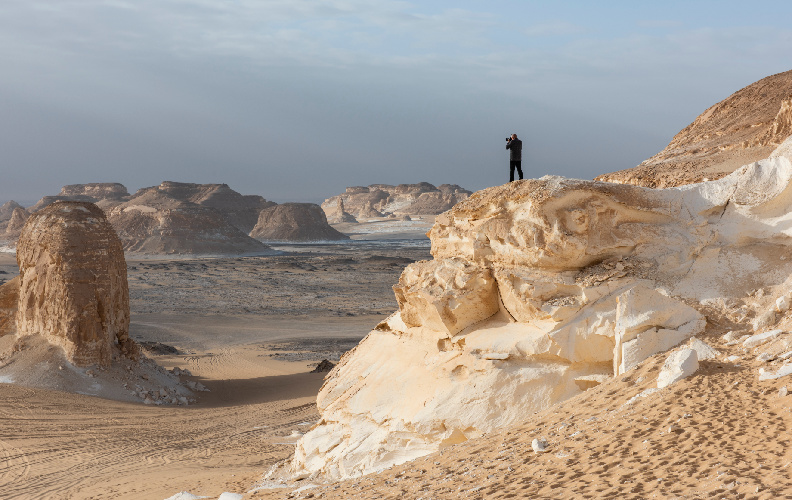 Rocas blancas en el Sahara egipcio