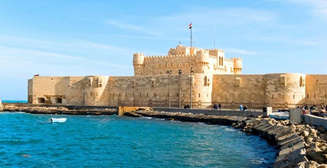 la fortezza di Qaitbay ad Alessandria d'Egitto