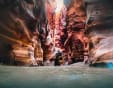 wadi mujib giordania, un uomo al wadi di mujib