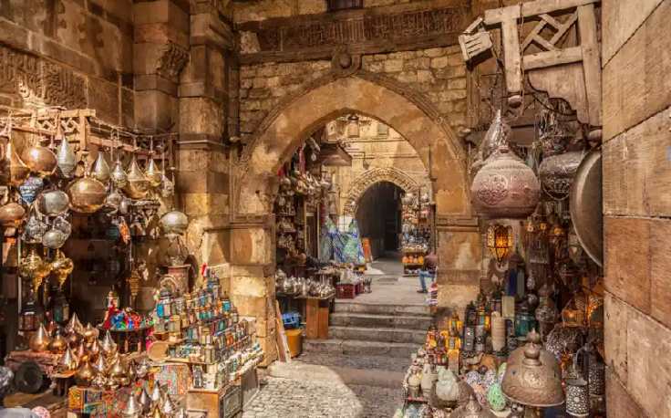 Il mercato di Khan el Khalili al cairo
