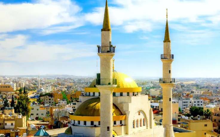 citta di madaba in giordania , giordania terra santa
