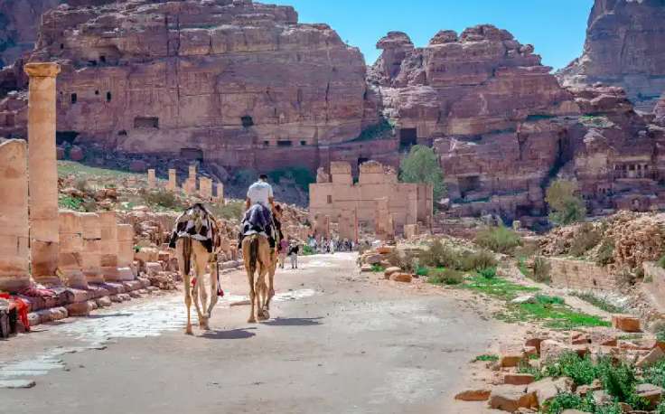 al centro della citta antica dei nabatei , nabatei