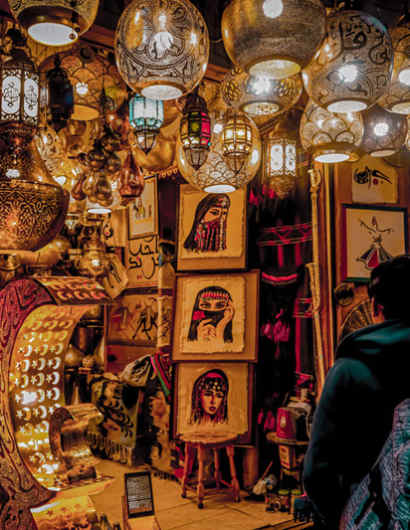 mercato di khan el khalili, il cairo vita notturna