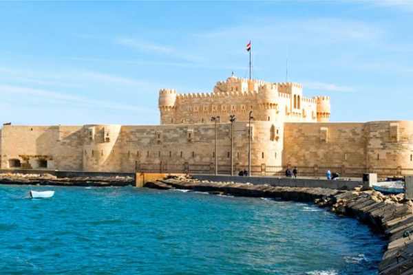 la fortezza di Qaitbay ad Alessandria d'Egitto