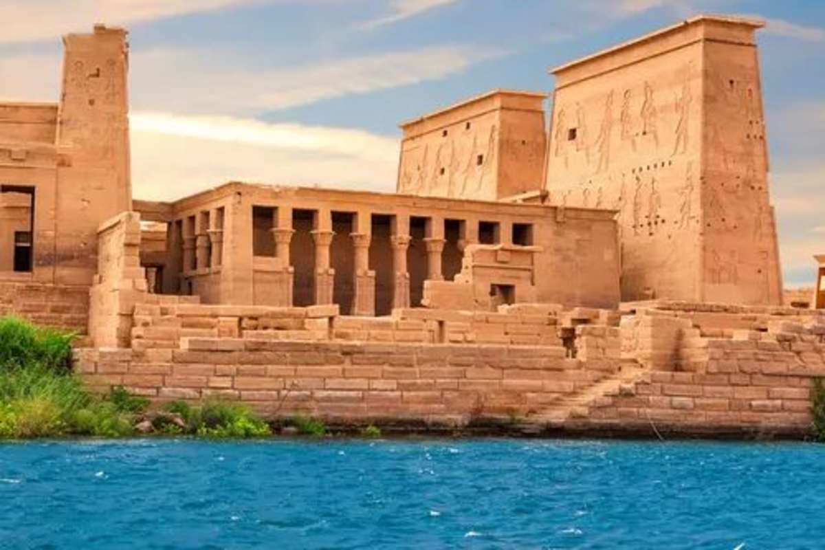 Philae temple in aswan, Nile Cruise New Year