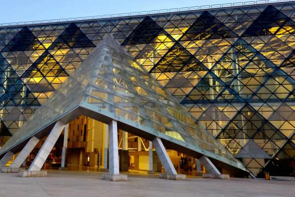 exterior part of the Grand Egyptian Museum, Cairo and Nile Cruise Package: 9 Days from the Pyramids to the Valley of the Kings