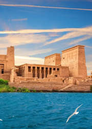 Philae temple in aswan, Nile Cruise New Year