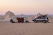 a tourist camp in the White Desert of western Egypt, 8-Day Egypt Itinerary — Cairo, White Desert National Park & Luxor