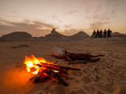 Campers in the White Desert in Egypt, 8-Day Egypt Itinerary — Cairo, White Desert National Park & Luxor