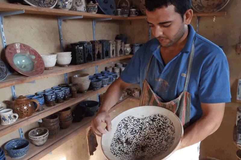 Pottery workshop in Tunis Village Fayoum