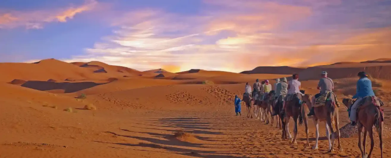 gruppi sui cammelli nel deserto merzouga, Favoloso Tour Marrakech Merzouga deserto in 7 Giorni