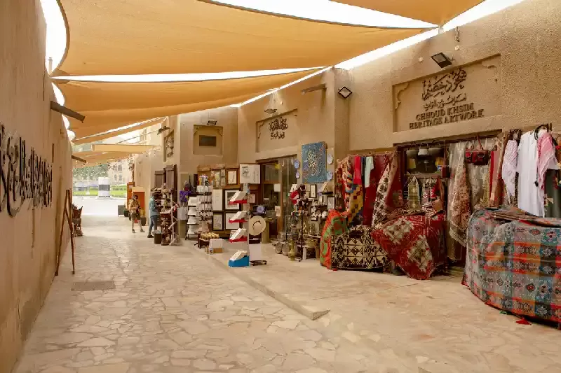 le strade antiche del quartiere di al bastakiya , bastakiya
