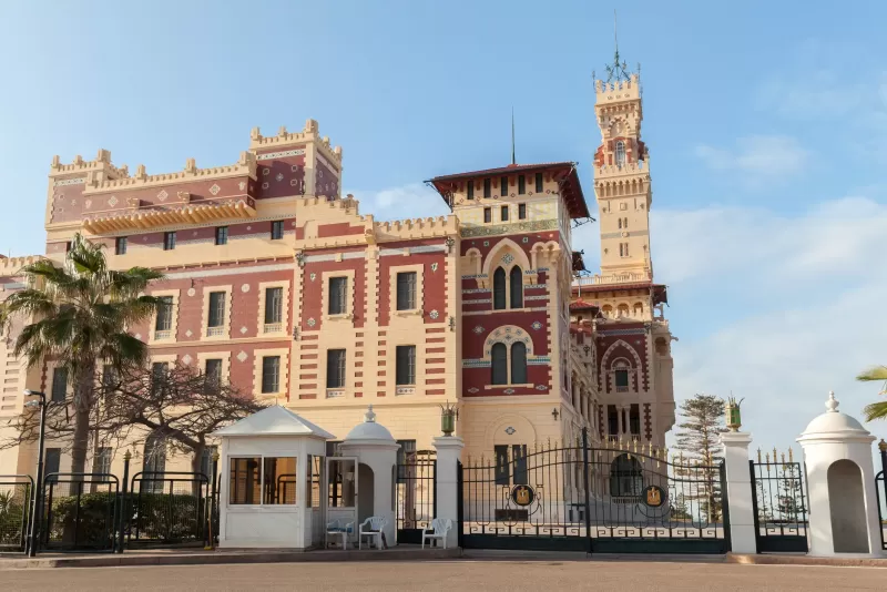 Front gates of montazah palace, Montazah palace