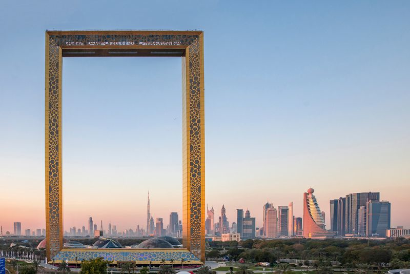 Dubai frame , dubai frame la cornice piu grande nel mondo