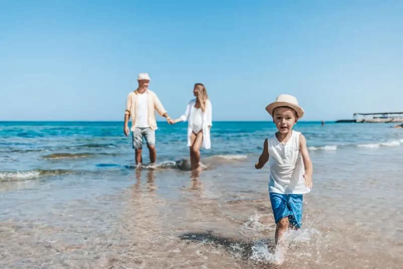 una familia en Hurgada