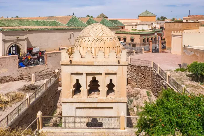 Saadian tombs in center of Marrakech