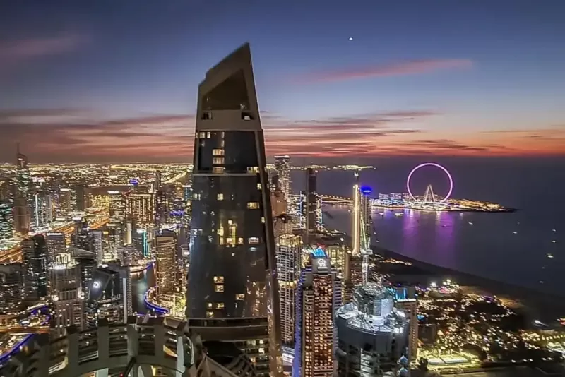 dubai di notte , Dubai grattacieli